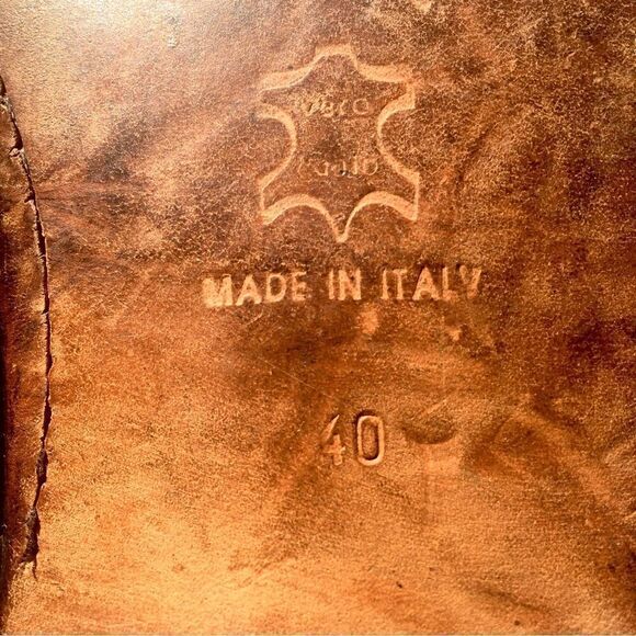 GOLDEN GOOSE LEATHER BOOTS BROWN SIZE 10 EUC - Picture 9 of 10